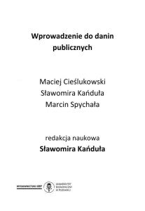 Wprowadzenie do danin publicznych